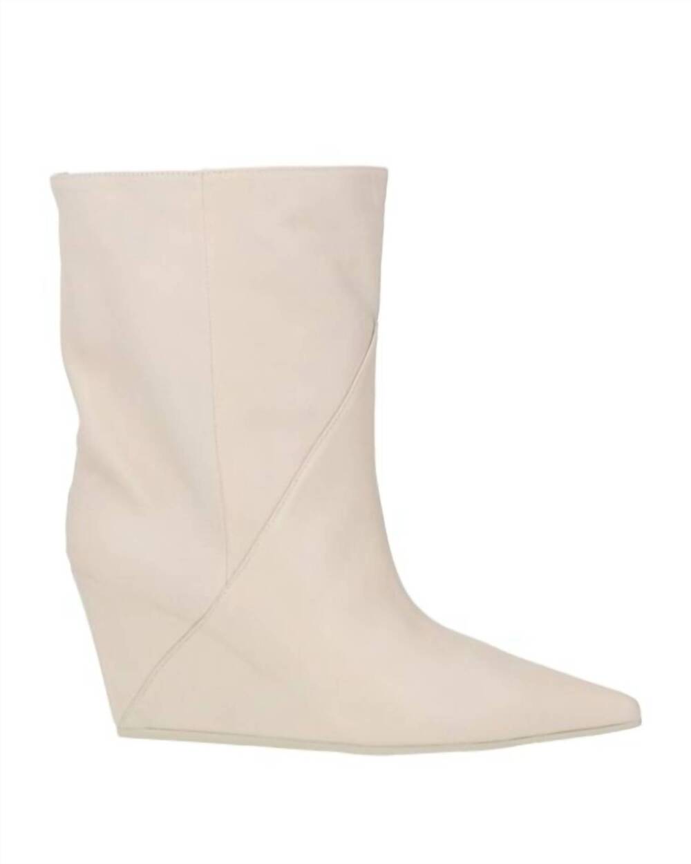 NEW VIC MATIE women's pointed toe wedge bootie in baron desert taupe